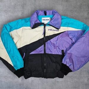 Polaris Women's Colorblock Jacket - Black, Cream, Purple, Blue